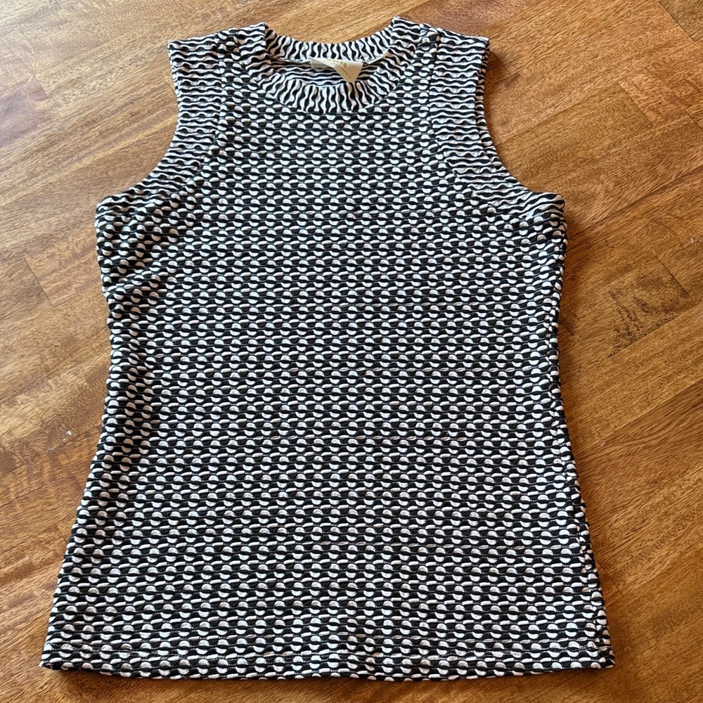 Maeve Monochrome Patterned Tank Top